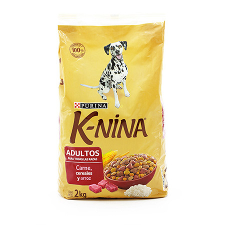 Imagen de Alimento Canino Sabor a Carne, Cereales y Arroz K-nina Purina  2 K.
