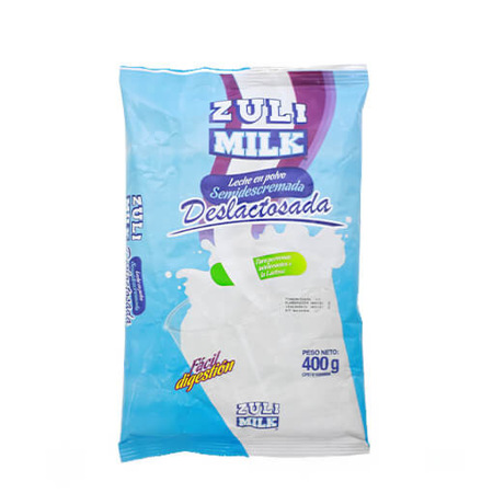 Imagen de Leche Semidescremada Zuli Milk 400 Gr.