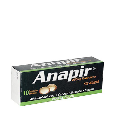 Imagen de Ibuprofeno Anapir Cap. S/A 200Mg X10