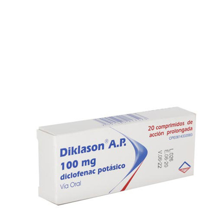 Imagen de Diclofenac Potasico Diklason Comp. A.P 100Mg