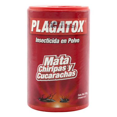 Imagen de Insecticida En Polvo Mata Chiripas Y Cucarachas Plagatox 150 Ml.
