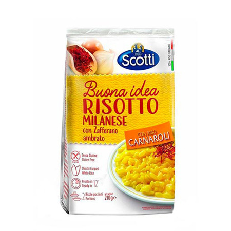 Imagen de Arroz Risotto Milanese Scotti 210 Gr.