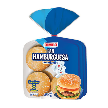 Imagen de Pan Para Hamburguesa Bimbo (8 Unidades).