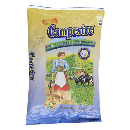 Imagen de Leche Semidescremada Campestre 400 Gr.