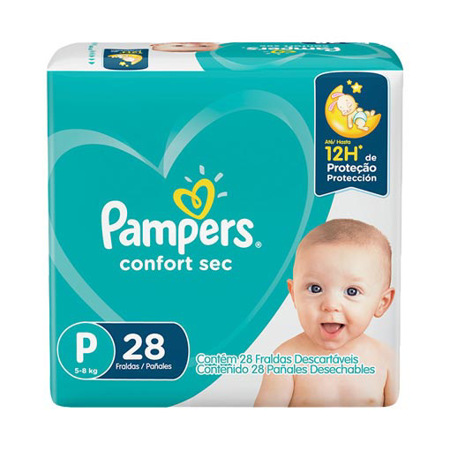 Imagen de Pañal Confort Sec Pampers P 28 Und