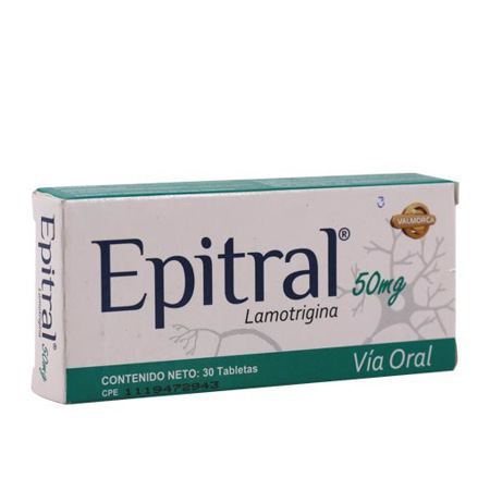 Imagen de Lamotrigina Epitral Tab. 50Mg X30