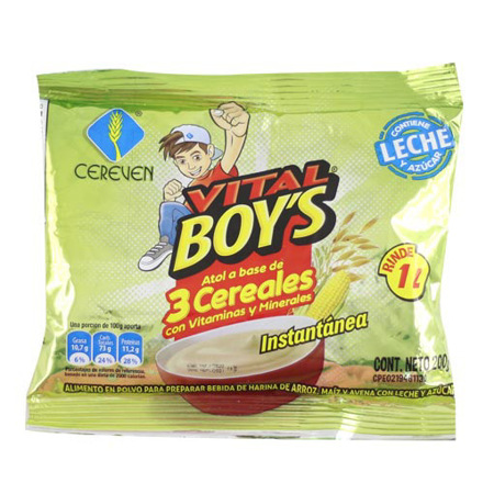 Imagen de Atol 3 Cereales Vital Boys 200 Gr.