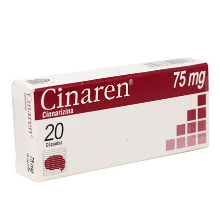 Imagen de Cinarizina Cinaren Capsula 75Mg X20