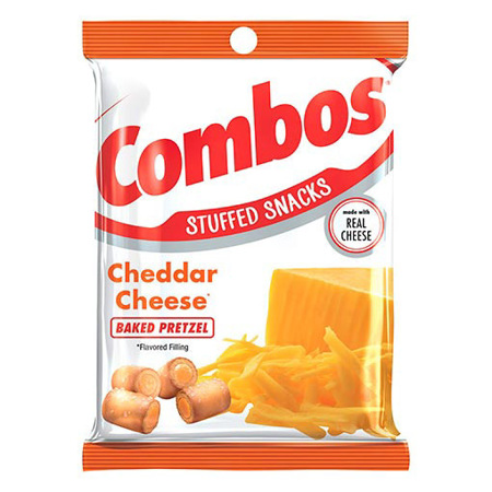 Imagen de Bocadillo Relleno Sabor A Queso Cheddar Combos 178,6 Gr.