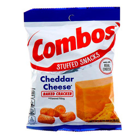 Imagen de Bocadillo Relleno Sabor A Queso Cheddar Crujiente Combos 178,6 Gr.