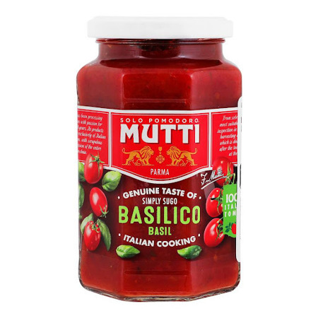 Imagen de Salsa De Tomate Basilico Mutti 400 Gr.