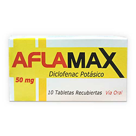 Imagen de Diclofenac Potasico Aflamax Tab. 50Mg X10