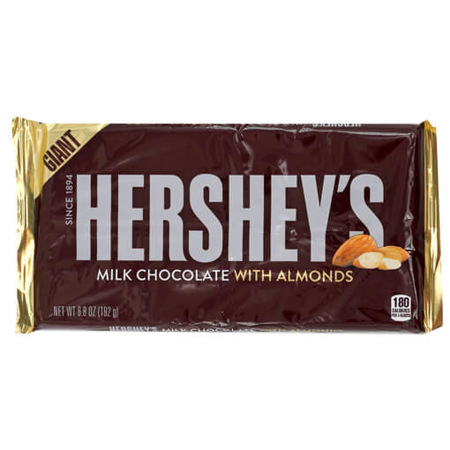 Imagen de Chocolate Con Leche y Almendras Hersheys 192 Gr.