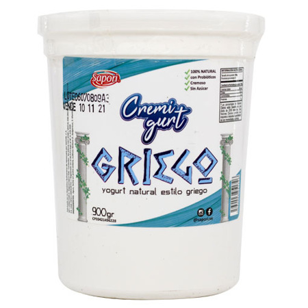 Imagen de Yogurt Griego Sapori 900 Gr.