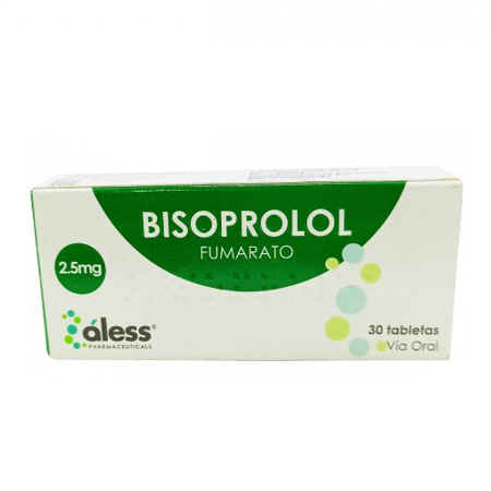 Imagen de Bisoprolol Tab. 2,5mg X 30  Aless Pharmaceutical.