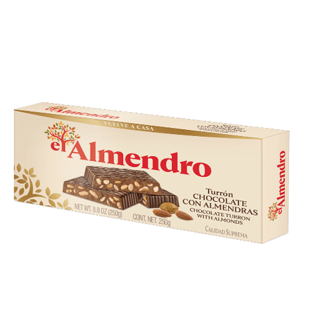 Imagen de Turrón De Chocolate Con Almendra El Almendro 200 Gr.