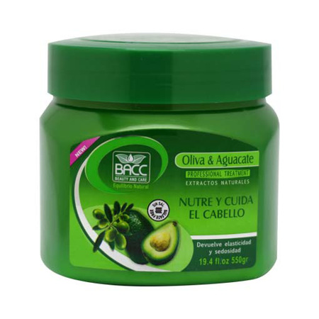 Imagen de Mascarilla Capillar Con Oliva Y Aguacate  Bacc 550 Gr.