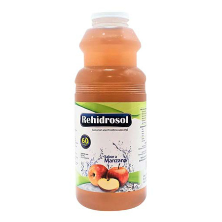 Imagen de Solución Oral Rehidrosol Suero Manzana 600Ml