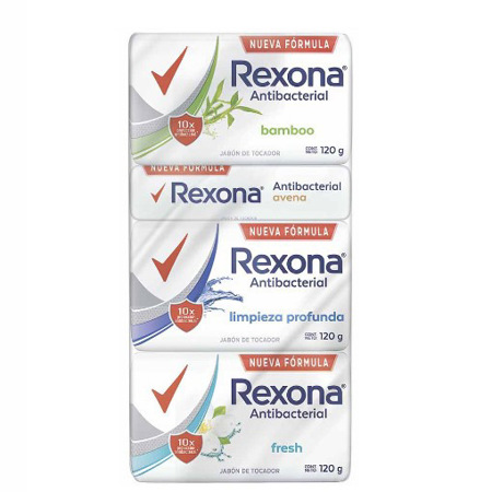 Imagen de Jabón Antibacterial Mix Rexona (7 Unidades) 120 Gr.