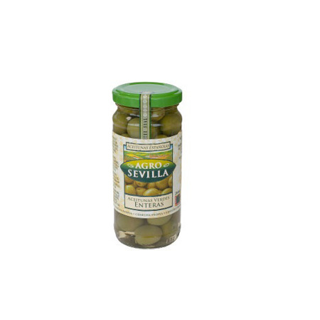 Imagen de Aceitunas Verdes Enteras Agrosevilla 235 Gr.