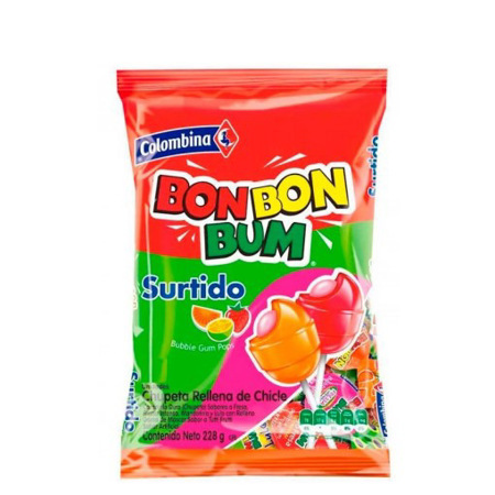 Imagen de Chupeta Surtida Bon Bon Bum (24 Unidades).