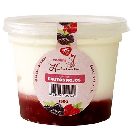 Imagen de Yogurt Con Frutos Rojos Hima 150 Gr.