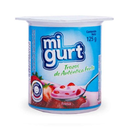 Imagen de Yogurt De Fresa Liquido Migurt 125 Gr.