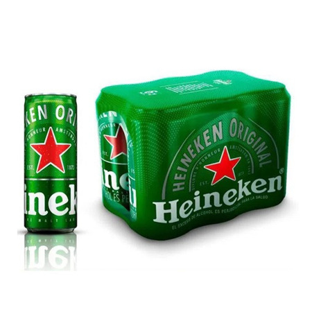 Imagen de Six Pack De Cerveza En Lata Heineken 250 Ml.