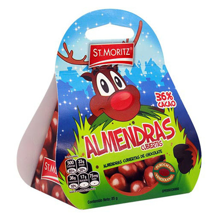 Imagen de Almendras Cubiertas Con Chocolate St.Moritz 85Gr.