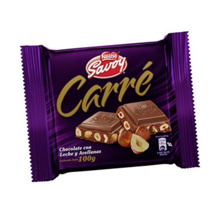 Imagen de Chocolate Carre Edición Especial Con Avellana Savoy 100 Gr.