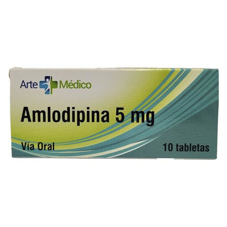 Imagen de Amlodipina Arte Medico 5Mg X10Tab.