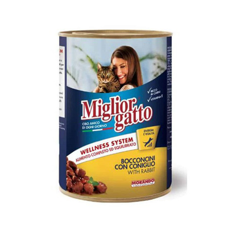 Imagen de Alimento Para Gato Adulto De Conejo Miglior 405Gr.