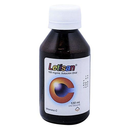 Imagen de Vitamina C Letisan Sol. Oral 100Mg/Ml 120Ml