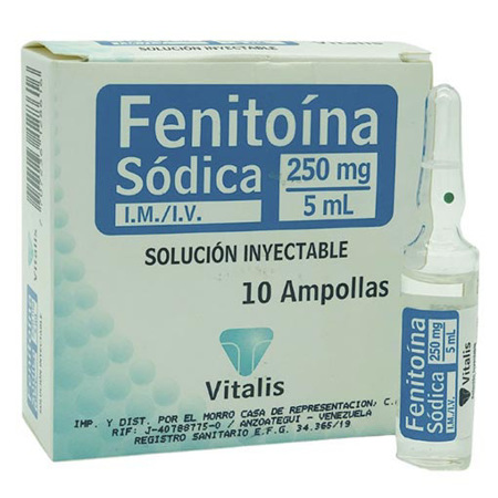 Imagen de Fenitoina Amp. Sod. I.V 250Mg/5M Biosano