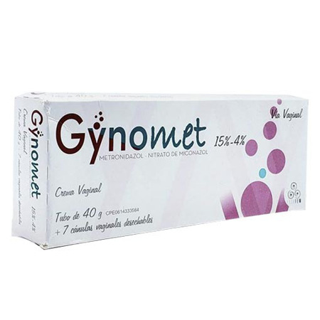 Imagen de Miconazol+Metronidazol Gynomet Crema Vag 40G