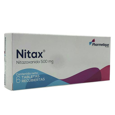 Imagen de Nitax Nitazoxanida Tab. 500Mg x6