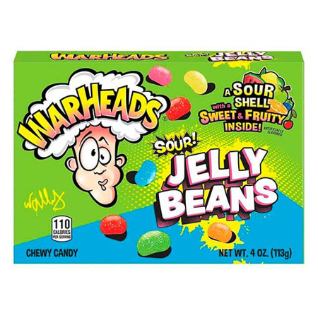 Imagen de Caramelo Masticable Warheads Jelly Beans 113Gr