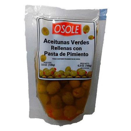 Imagen de Aceitunas Rellenas Con Pimiento Osole 180Gr