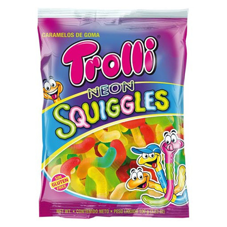 Imagen de Gomita Trolli Neon Squiggles 100 Gr.