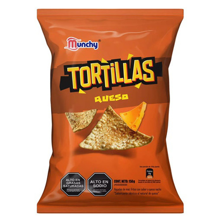 Imagen de Tortilla De Queso Munchy 150 Gr