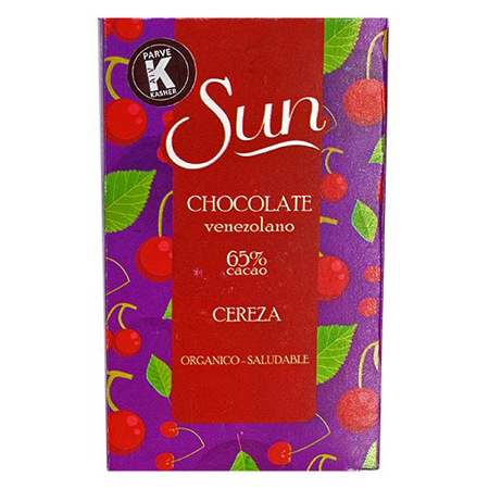 Imagen de Chocolate Barra Sun Cereza Keto 65% 50 Gr