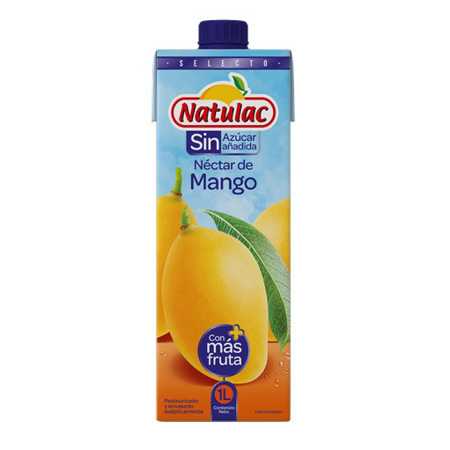 Imagen de Néctar De Mango Natulac Sin Azúcar 1L