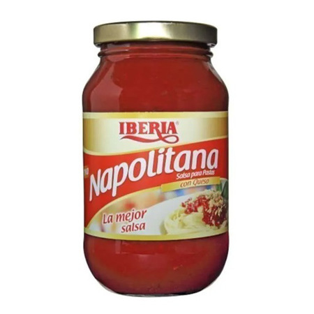 Imagen de Salsa Para Pasta Napolitana Iberia 490 Gr.