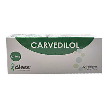 Imagen de Carvedilol Tab 6.25mg X 30 Aless
