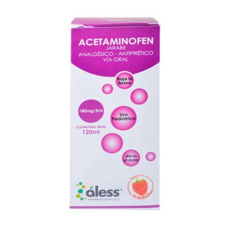 Imagen de Acetaminofén Jarabe 180mg/5ml/120ml Aless