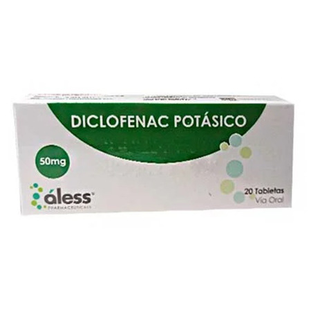 Imagen de Diclofenac Potásico Tableta 50mg X20 Aless