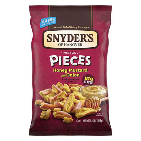 Imagen de Pretzel En Trozos Snyders Of Hanover Miel Mostaza Y Cebolla 318 Gr