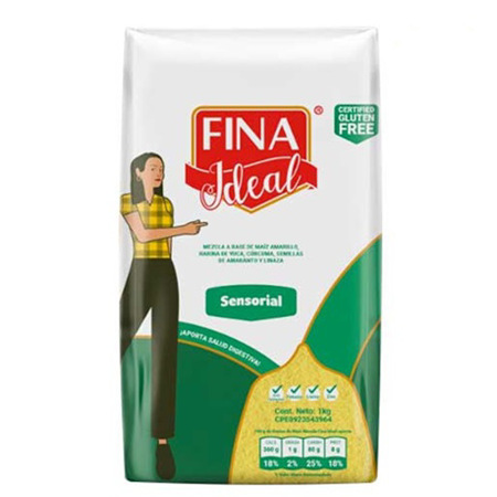 Imagen de Harina De Maíz Fina Ideal Amarilla Sin Gluten Sensorial 1Kg