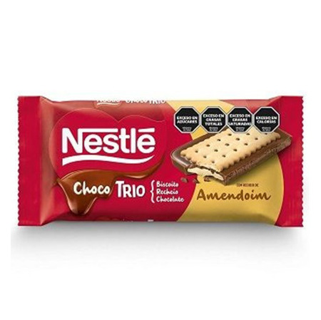 Imagen de Chocolate En Barra Nestle Chocotrio Maní 90 Gr