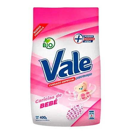 Imagen de Detergente En Polvo Vale Caricias De Bebe 400 Gr